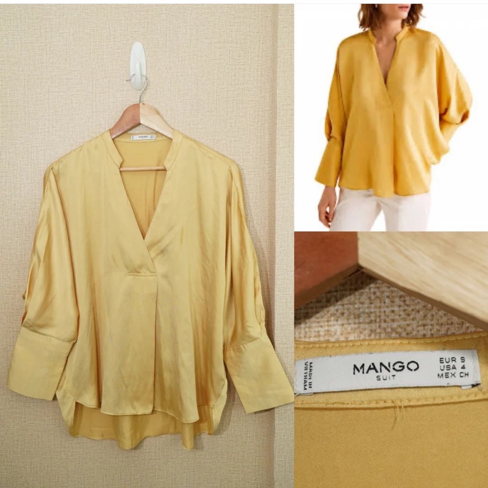 Mango satin shirt